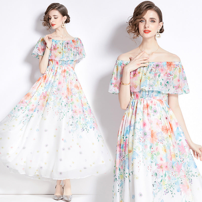Split Chiffon Dress Women - GM Traders