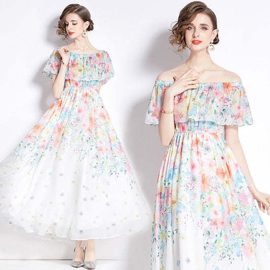 Split Chiffon Dress Women - GM Traders