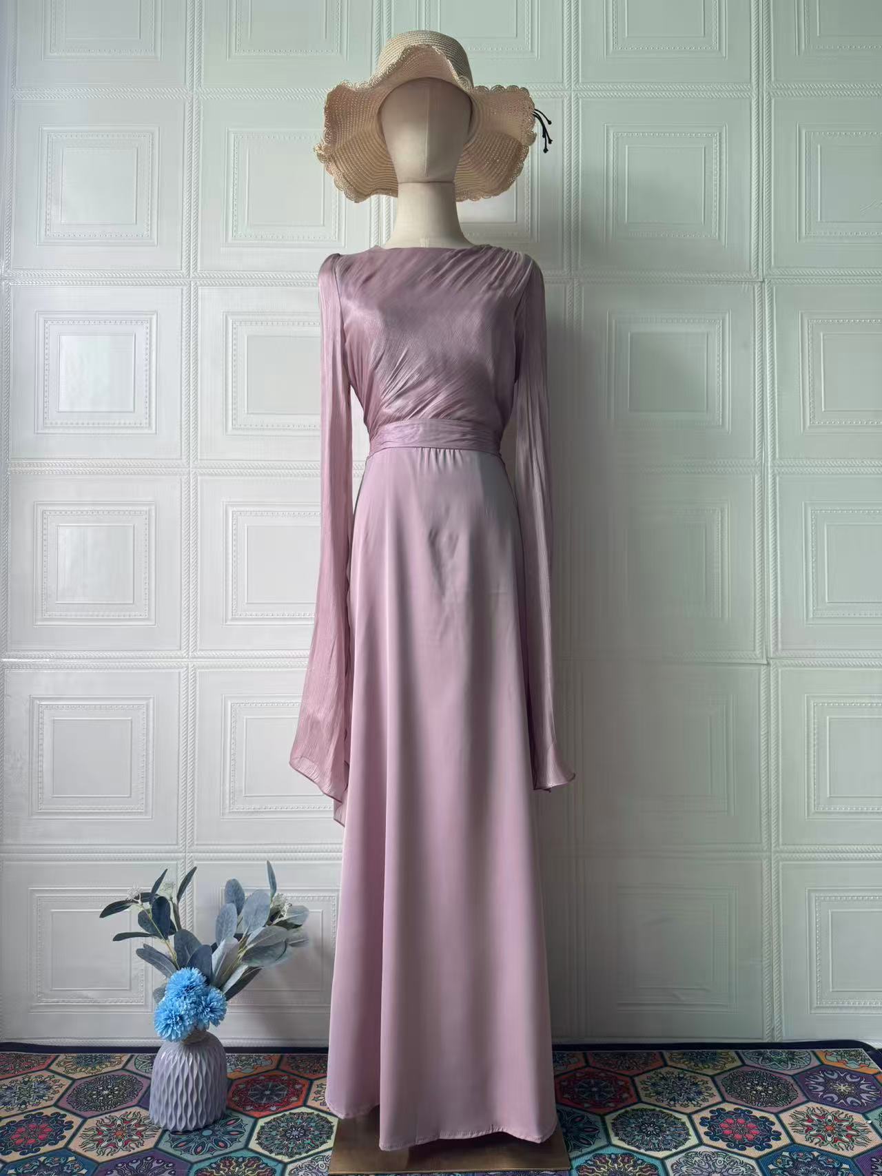 Polyester Long Sleeve Dress Dress Women - GM Traders
