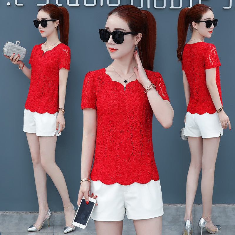 Summer New Belly-covering Western Style Top