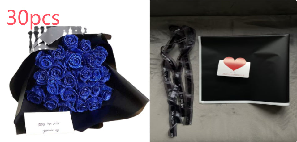 Personalized Preserved Fresh Rose Bridal Bouquet - Modern Art Valentine's Day Gift - Anniversary Gift