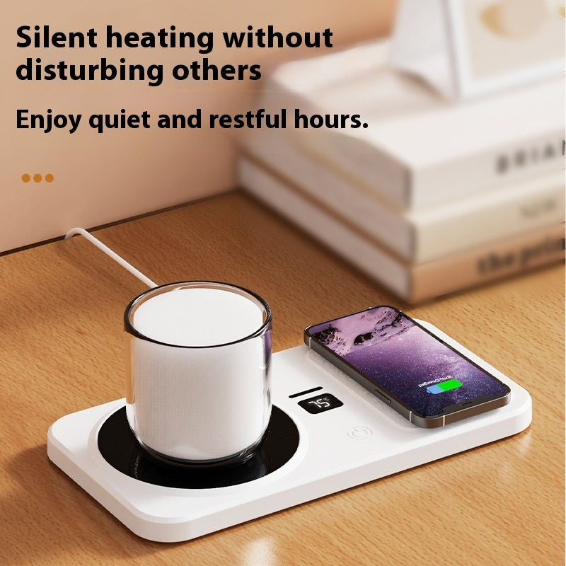 Multifunctional Home Smart Thermal Cup Pad Wireless Charging Heating Base | Winter