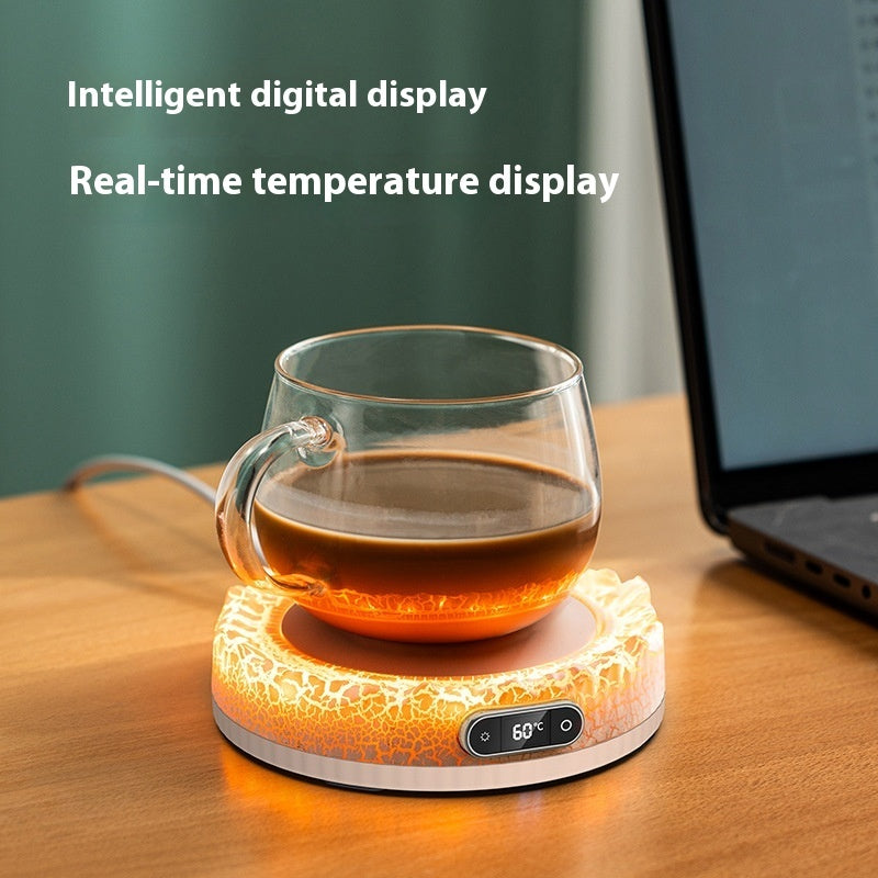 Intelligent Constant Temperature Cup Warmer – Digital Display Insulated Heating Coaster