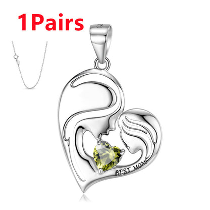 S925 Sterling Silver Best Mom Necklace Mother's Day Series Necklace - GM Traders