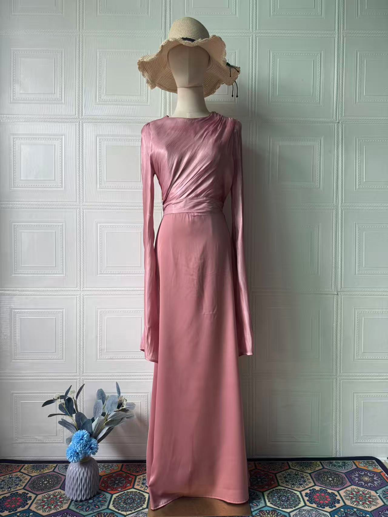 Polyester Long Sleeve Dress Dress Women - GM Traders