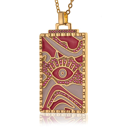 Simple And Personalized Item Drop Oil Pendant Necklace - GM Traders