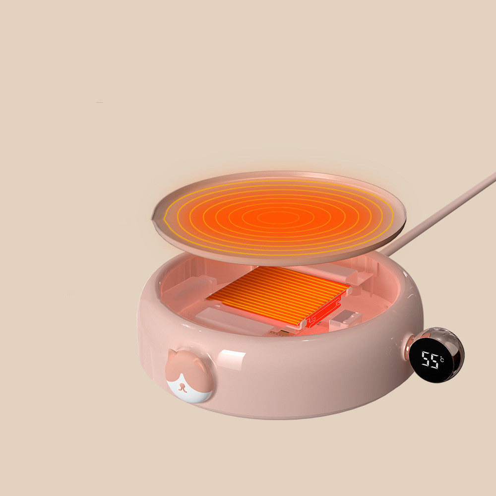 Smart Gas Stove-Style Heating Coaster – Three-Speed Temperature Adjustable Household Cup Warmer