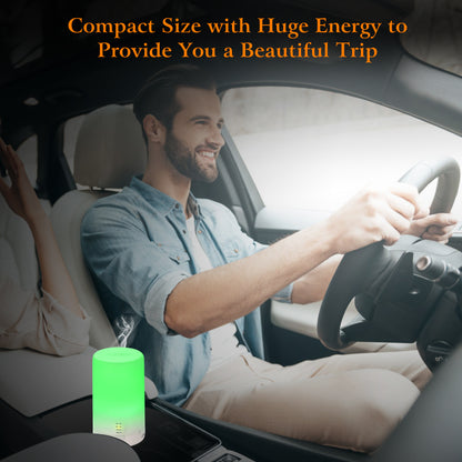 1Pc Mini Cool Mist Humidifier Ultrasonic Aroma Essential Oil Diffuser With 7 Color LED Lights 4 Timer Settings For Office Home Room Vehicle Study Yoga Spa - GM Traders