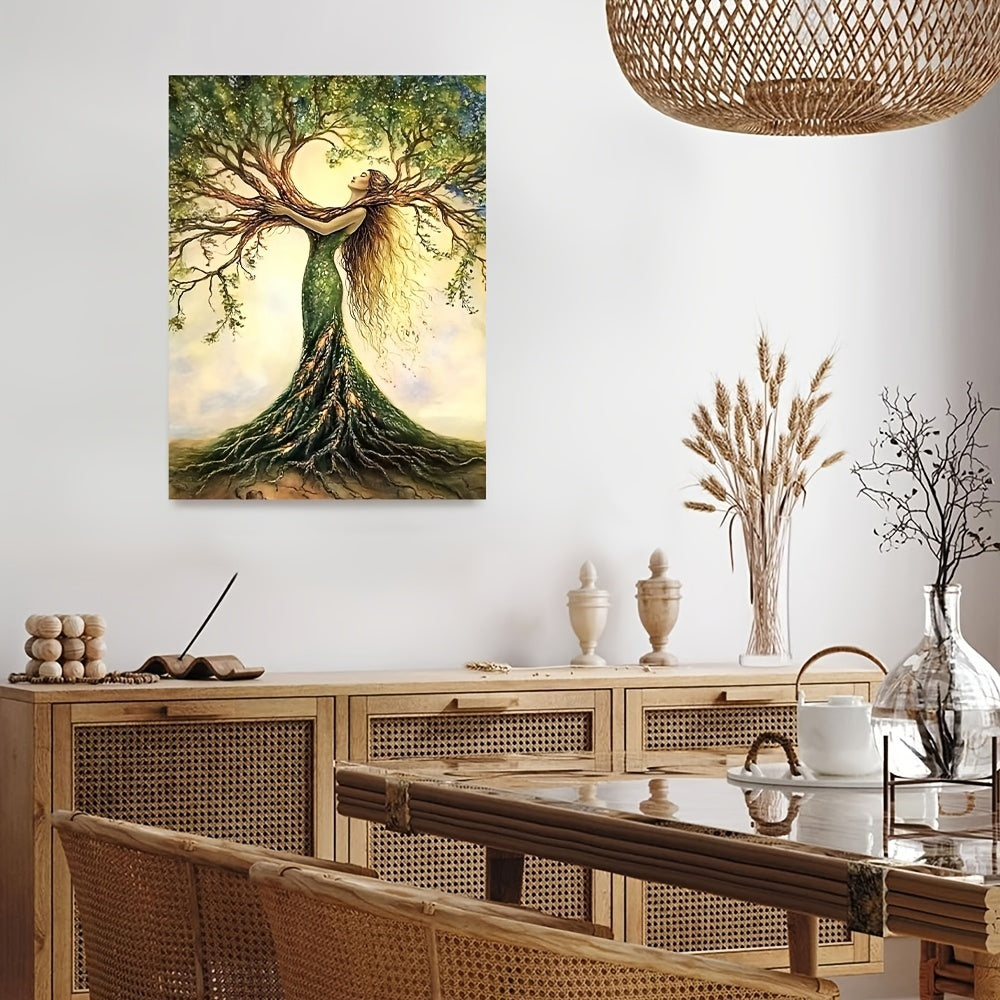 Tree of Life Canvas – Framed Nature Wall Art for Living Room & Office Decor