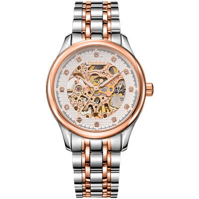 New Foreign Trade Luminous Mechanical Watches, Automatic Hollowing, Men's Fashion Trend, Steel Machinery Watches - GM Traders