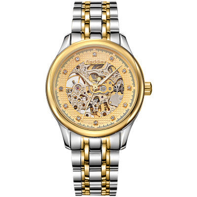 New Foreign Trade Luminous Mechanical Watches, Automatic Hollowing, Men's Fashion Trend, Steel Machinery Watches - GM Traders