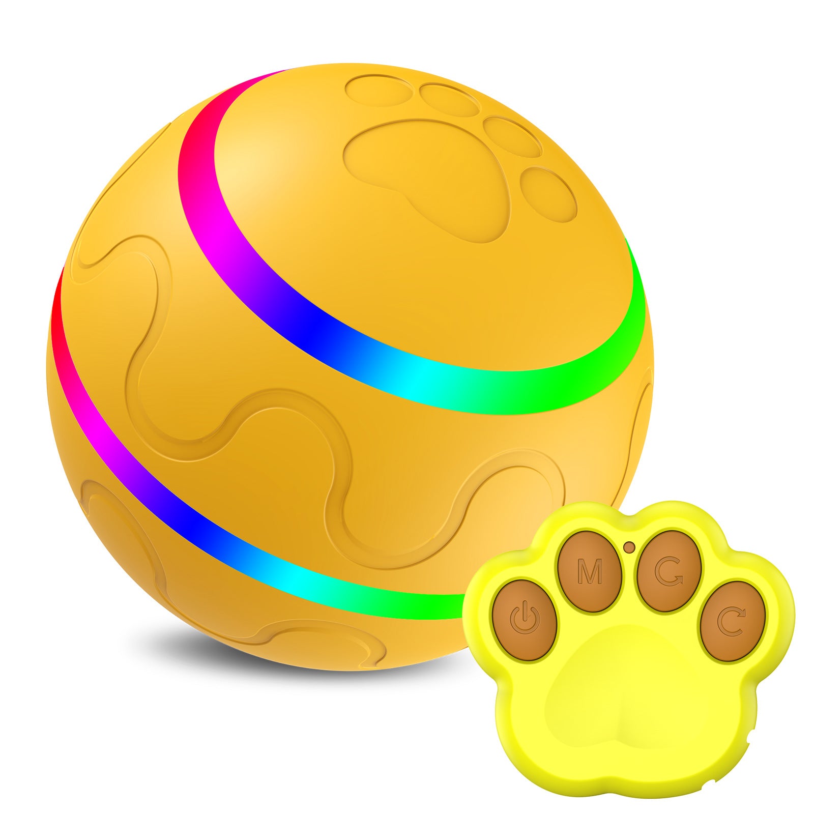 Pet Smart Cat Wicked Ball | Interactive Automatic Self-Rotating Toy | USB Rechargeable Intelligent Ball for Cats & Small Pets