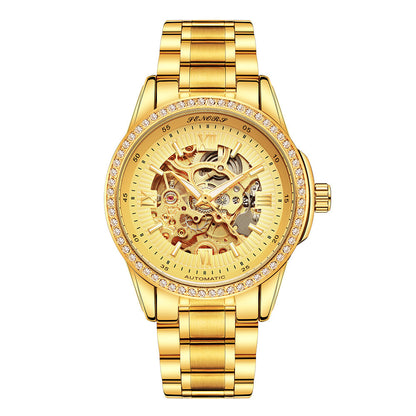 Cross border electricity supplier Senas SN019 hollow automatic mechanical watches, business and leisure waterproof watches for men - GM Traders
