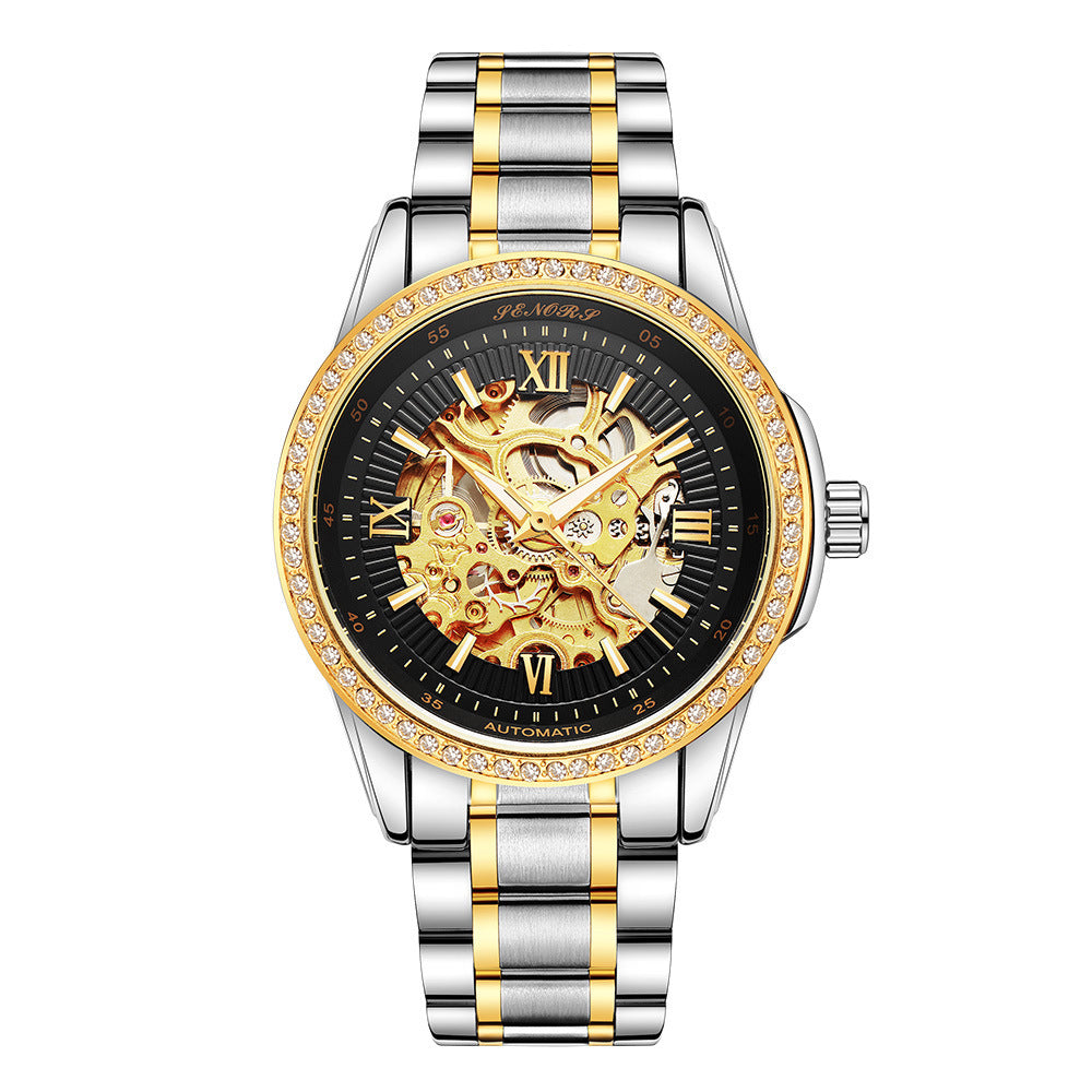 Cross border electricity supplier Senas SN019 hollow automatic mechanical watches, business and leisure waterproof watches for men - GM Traders