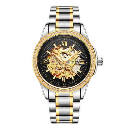 Cross border electricity supplier Senas SN019 hollow automatic mechanical watches, business and leisure waterproof watches for men - GM Traders