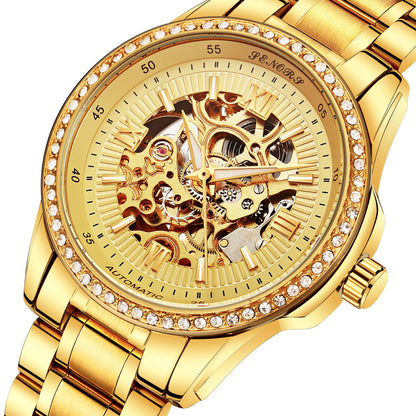 Cross border electricity supplier Senas SN019 hollow automatic mechanical watches, business and leisure waterproof watches for men - GM Traders