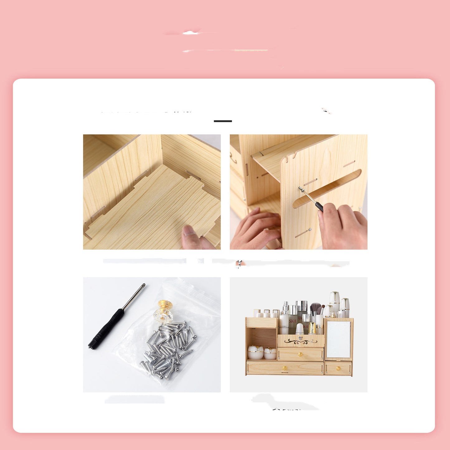 Skin Care Desktop Dresser Lipstick Brush Rack