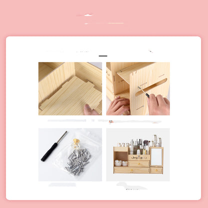 Skin Care Desktop Dresser Lipstick Brush Rack