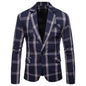 Men’s Casual Plaid Blazer – Small Suit Coat for Daily Wear - GM Traders
