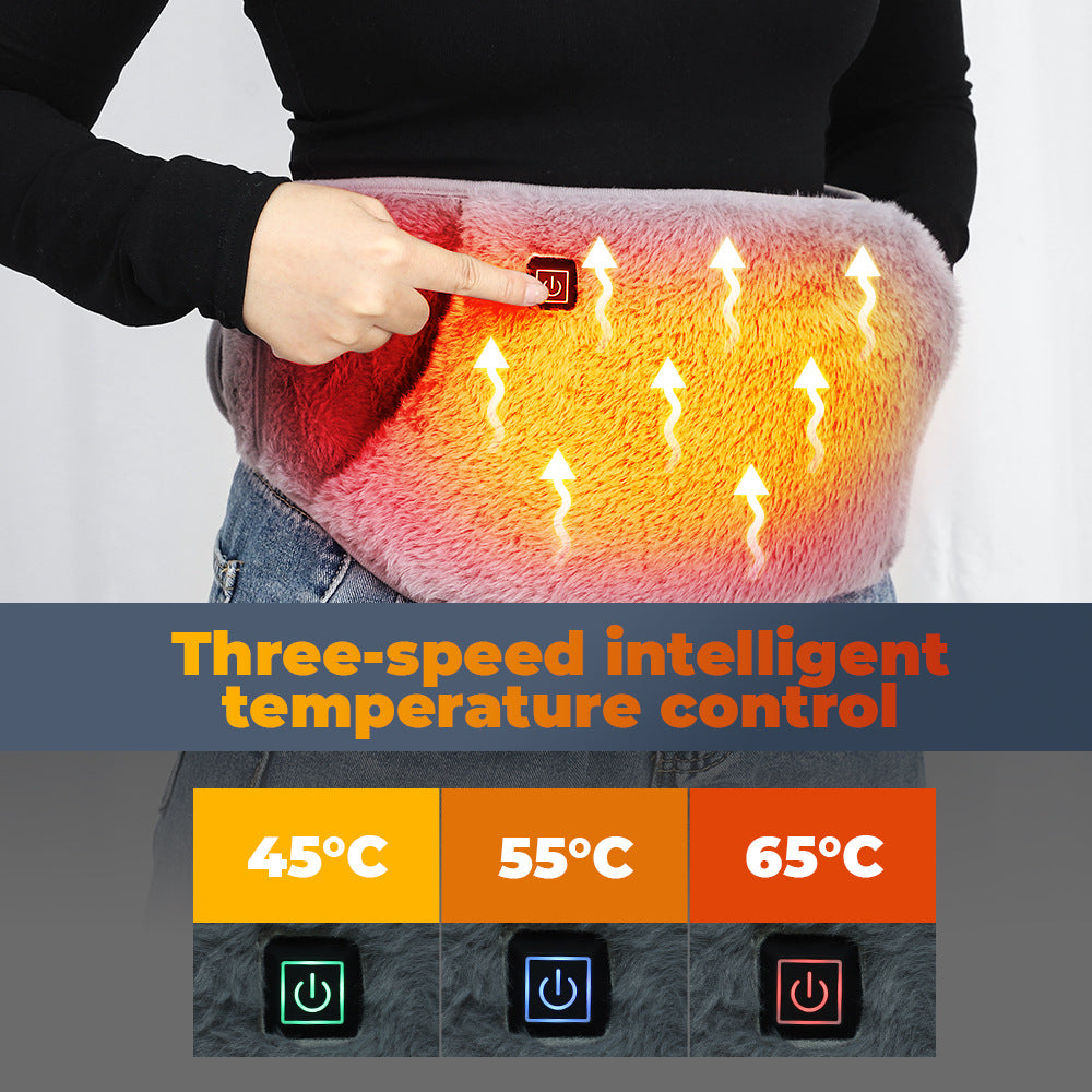 USB Electric Heating Stomach Belt – 3-gear Thermostat Warmth ️ | Winter