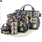 5PCS Baby Nappy Diaper Bags Set Mummy Diaper Shoulder Bags W Nappy Changing Pad Insulated Pockets Travel Tote Bags - GM Traders