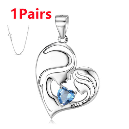 S925 Sterling Silver Best Mom Necklace Mother's Day Series Necklace - GM Traders