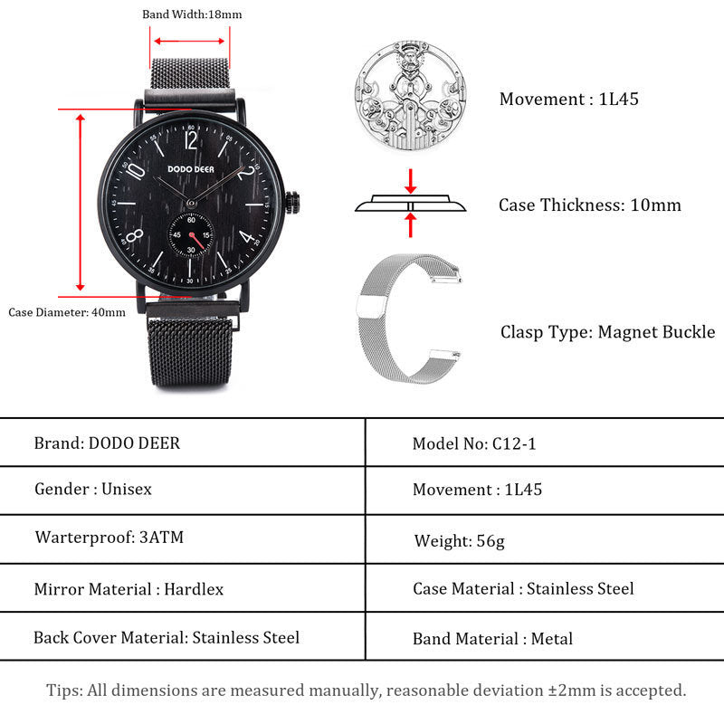 “Unisex Wooden Dial Watch – Fashion Dimple Design for Men & Women” ⌚✨ - GM Traders
