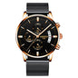 Men Watch Chronograph Sport Mens Watches Top Brand Luxury Waterproof Full Steel Quartz Gold Clock Men Relogio Masculino - GM Traders