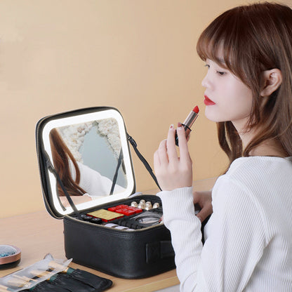 Large-Capacity Lighted Cosmetics Storage Bag – Makeup Organizer💄✨ - GM Traders