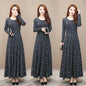 Dress Mother Dress Big Swing Dress Noble Long Skirt Women - GM Traders