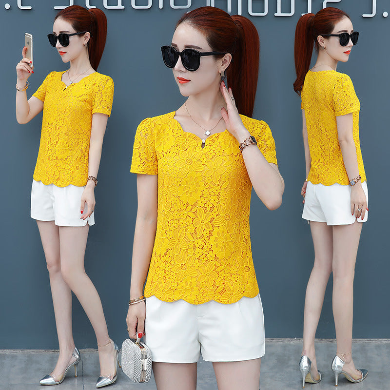 Summer New Belly-covering Western Style Top