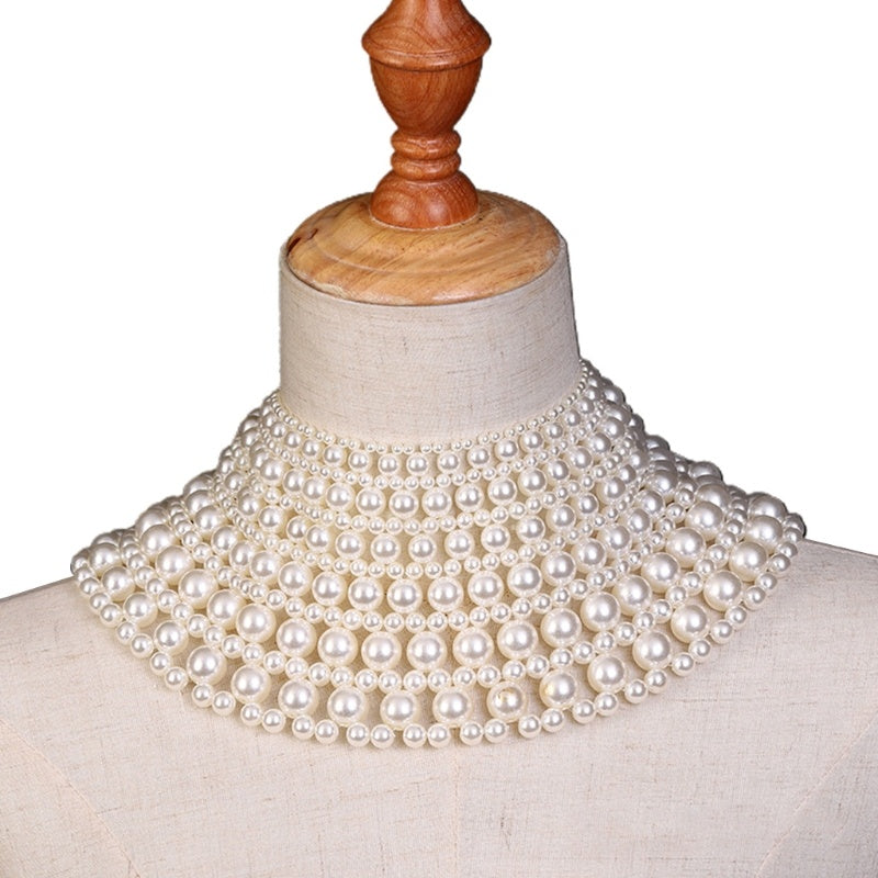 Hand Knitted Clothes Jewelry Shooting Pearl Shawl