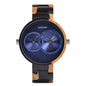 BOBO BIRD Thin Men Watch Original Wood Watches 2 Time Zone Display Quartz Wristwatch horloges mannen - GM Traders