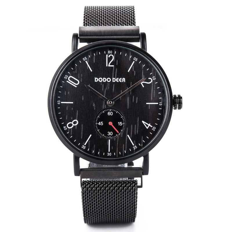 “Unisex Wooden Dial Watch – Fashion Dimple Design for Men & Women” ⌚✨ - GM Traders