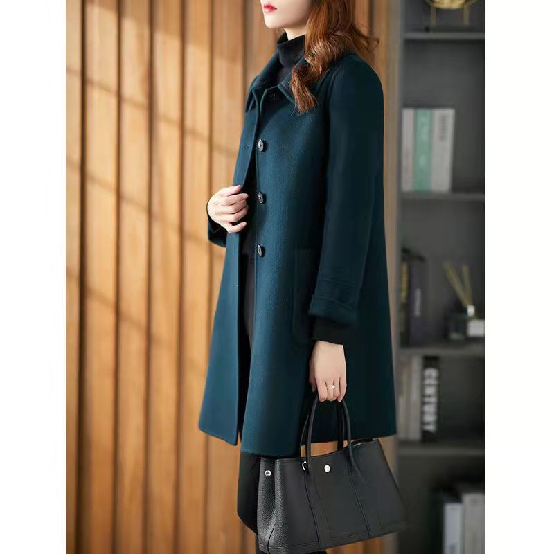 New Loose Slim Fashionable Anti-aging Double-faced Wool Coat | Winter