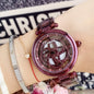 Foreign trade hot style watch female steel watch lady quartz watch to turn the windmill surface douyin the same - GM Traders
