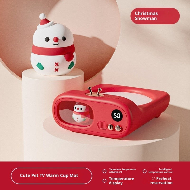 Adjustable Temperature Heating Coaster | Coffee & Tea Cup Warmer for Home & Office