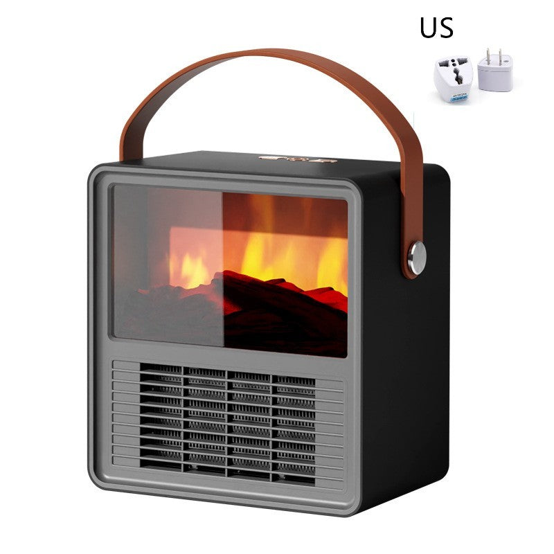 Household Small Wood Grain Electric Heater | Winter