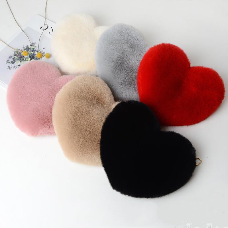 Love Bags For Women Plush Chain Shoulder Bags Valentine's Day Party Bag - GM Traders