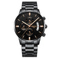 Men Watch Chronograph Sport Mens Watches Top Brand Luxury Waterproof Full Steel Quartz Gold Clock Men Relogio Masculino - GM Traders