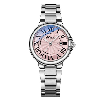 Roman Couple Watches – Steel Band, Waterproof & Luminous Classic Design” ⌚✨ - GM Traders