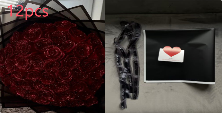 Personalized Preserved Fresh Rose Bridal Bouquet - Modern Art Valentine's Day Gift - Anniversary Gift