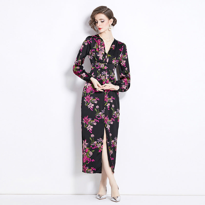 Romantic Print Dress Spring Women - GM Traders