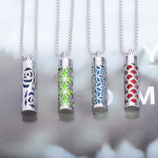 Aromatherapy Pendant Perfume Bottle Stainless Steel Item - GM Traders