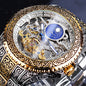 Forsining Skeleton Carved Tourbillon Mechanical Watches Luxury Men's Wristwatch - GM Traders