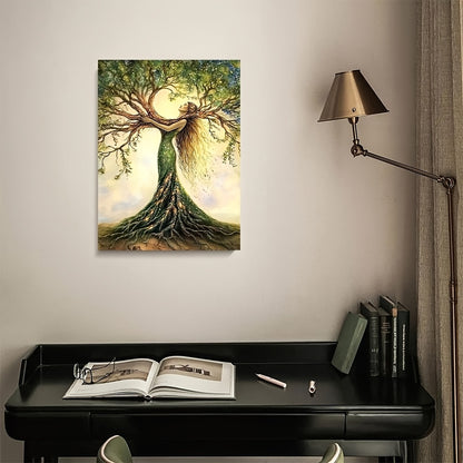 Tree of Life Canvas – Framed Nature Wall Art for Living Room & Office Decor