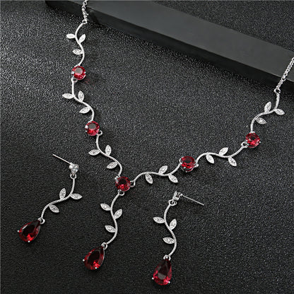 High Quality Zircon Necklace Full Diamond Jewelry Set - GM Traders