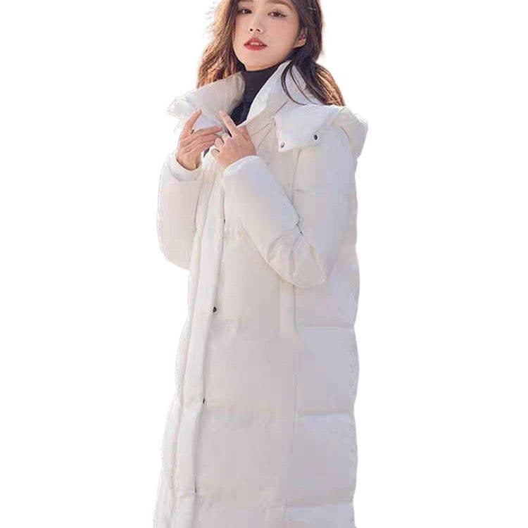 Petite Women’s Long Down Jacket – Loose Fit Lightweight Winter Coat
