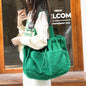 Ins Corduroy Shoulder Bags Drawstring Multi-pocket Handbag Women Underarm Bags - GM Traders