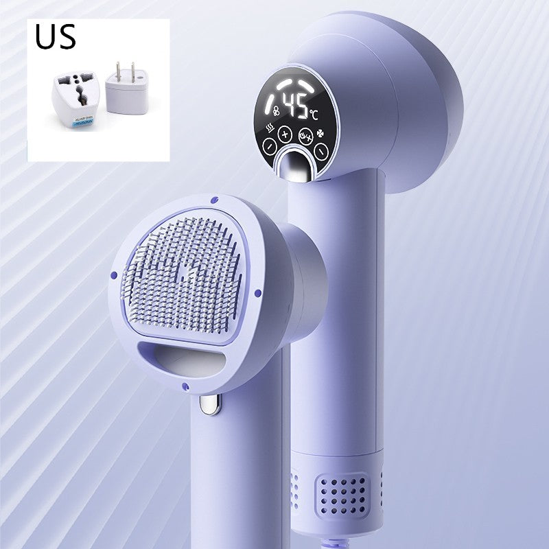 Smart Pet Hair Dryer for Dogs & Cats | Silent Grooming Blow & Comb Hairdressing Tool